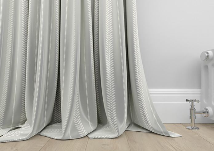 Laurel Stripe, Grey - Made to Measure Curtains - Image 6